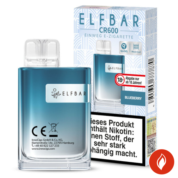 Elfbar CR600 Blueberry 20mg Einweg E-Zigarette