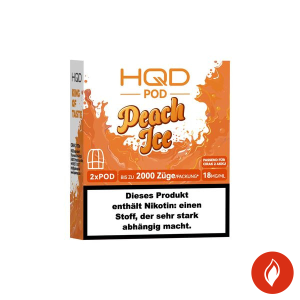 HQD Cirak 2 Peach Ice 18mg Prefilled Pods