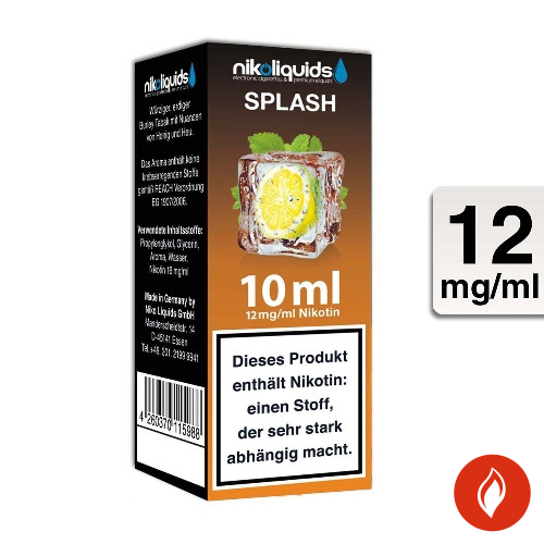 E-Liquid Nikoliquiuds Splash 12 mg 70 Pg 30 Vg