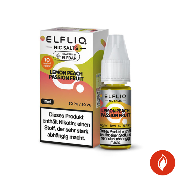 Elfbar Elfliq Lemon Peach Passion Fruit 10mg Nikotinsalz