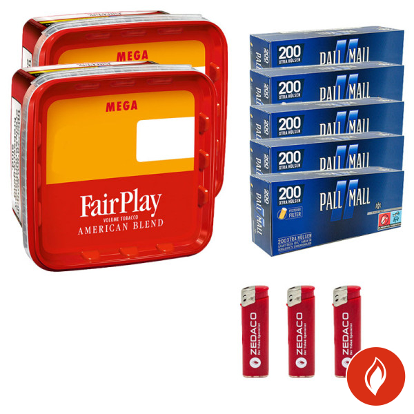 Fair Play Red Giga Volumentabak Eimer Aktion Large Pall Mall Blau