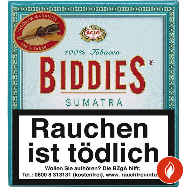 Biddies Sumatra Zigarillos 20er Schachtel