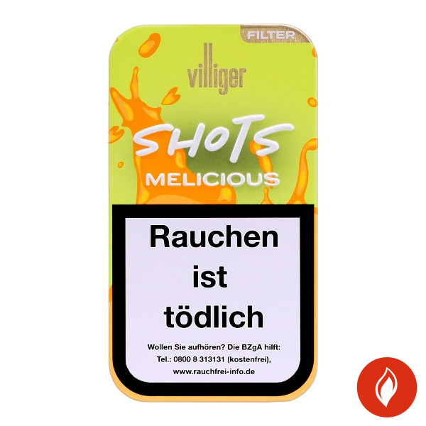 Villiger Shots Melicious Zigarillos Schachtel