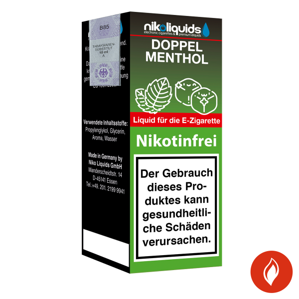 E-Liquid Nikoliquids Doppel Menthol 0 mg 70 Pg/30 Vg