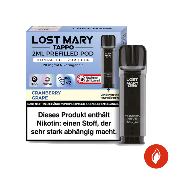 Lost Mary Tappo Cranberry Grape 20mg Prefilled Pods