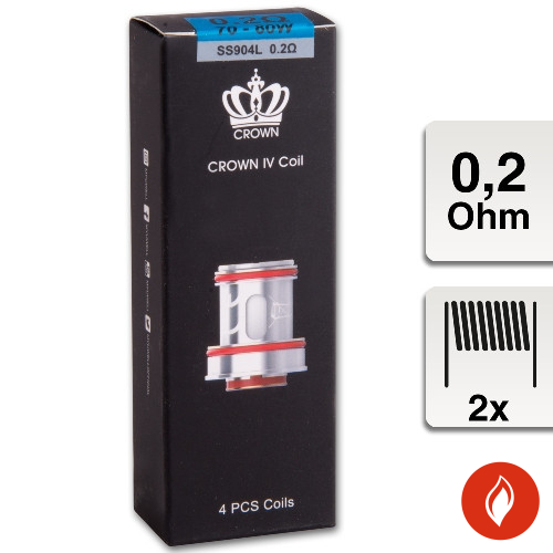 E-Clearomizercoil Uwell Crown 4 0,2 Ohm