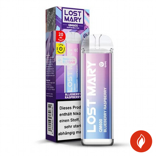 Lost Mary QM600 Blueberry Raspberry 20mg Einweg E-Zigarette