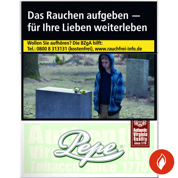 Pepe Fine Green Big Pack Zigaretten Zigarettenschachtel