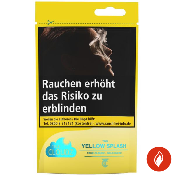 True Cloudz Yellow Splash Wasserpfeifentabak Beutel