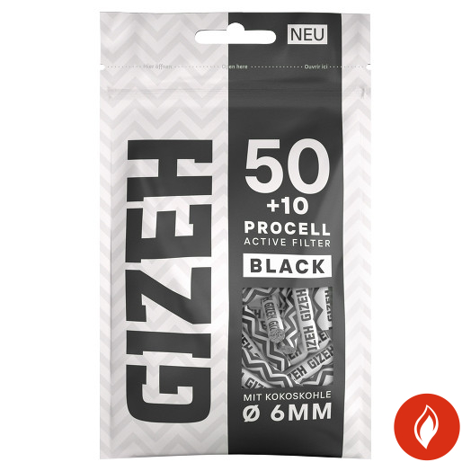 Gizeh ProCell Active Filter Black Packung
