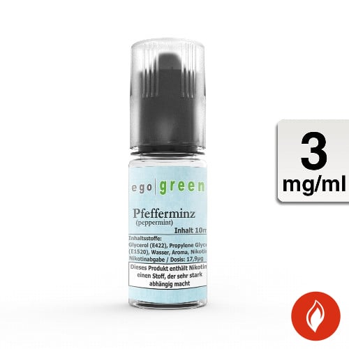 E-Liquid Ego Green Pfefferminze 3 mg