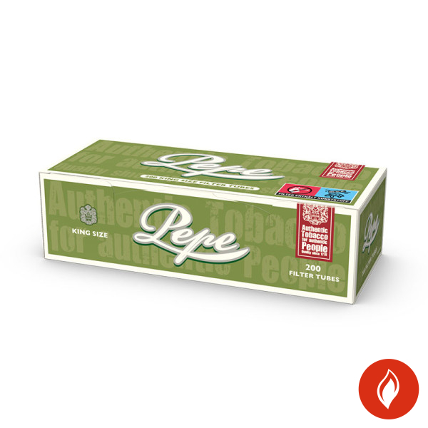 Pepe Green King Size Filterhülsen 200 Stück Packung