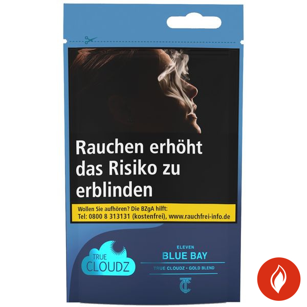 True Cloudz Blue Bay Wasserpfeifentabak Beutel