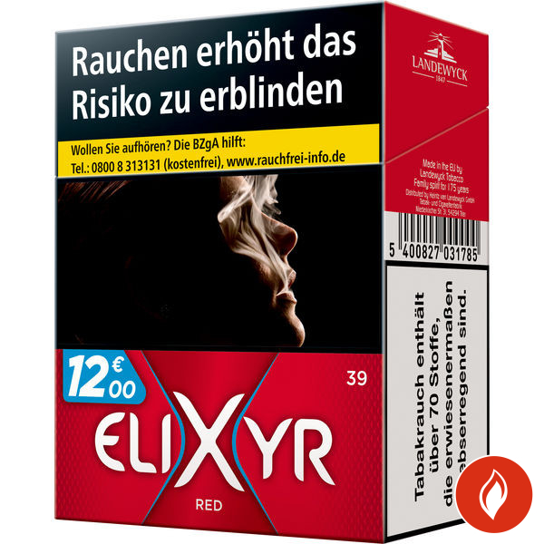 Elixyr Red Super Zigaretten Einzelschachtel