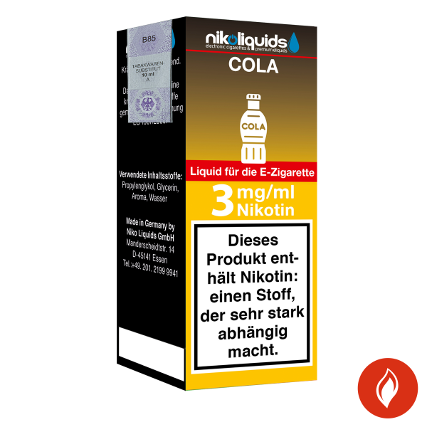 E-Liquid Nikoliquids Cola 3 mg 70 Pg 30 Vg