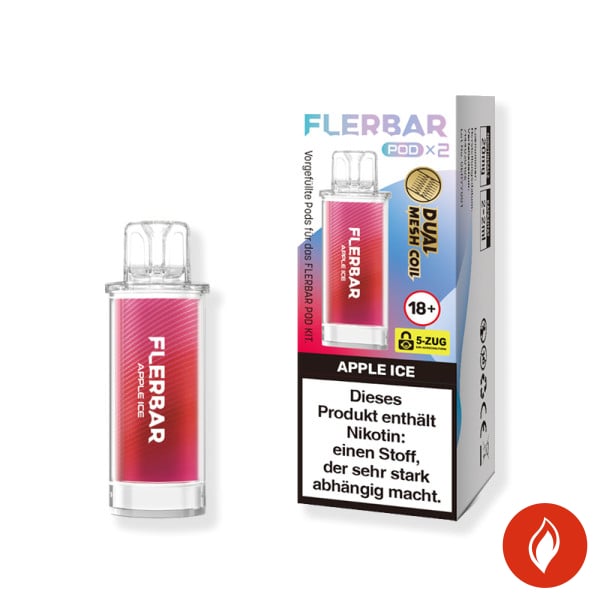 Flerbar Apple Ice 20mg Prefilled Pods