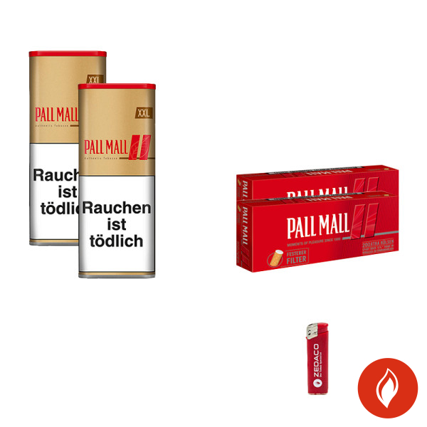 Pall Mall Volumentabak Authentic Red XXL Dose Aktion Small
