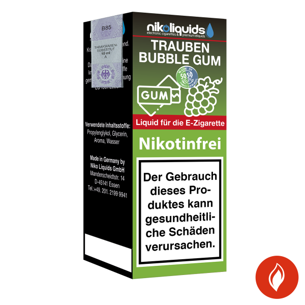 Nikoliquid Traube Bubble Gum 0 mg E-Liquid