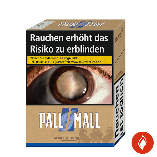 Pall Mall Authentic Blue XXL Zigaretten Schachtel