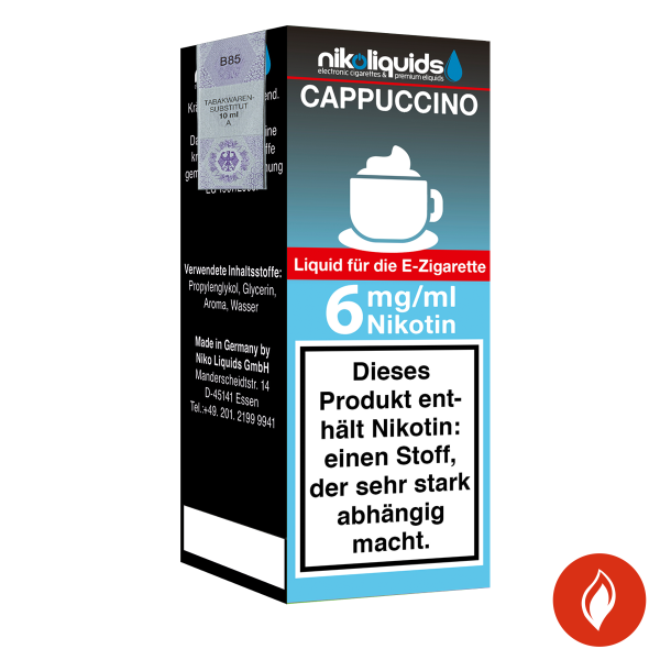 E-Liquid Nikoliquids Cappuccino 6 mg 70 Pg 30 Vg