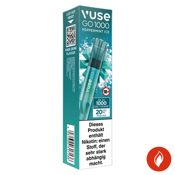 Vuse Go 1000 Peppermint Ice 20mg Einweg E-Zigarette