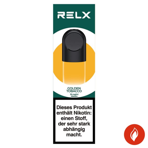 RELX Pod Golden Tobacco 18 mg Front