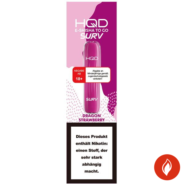 HQD Einweg E-Zigarette Surv Dragon Strawberry 18mg