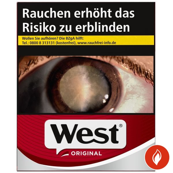 West Red Giga Zigaretten Einzelschachtel