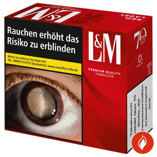 L&M Red 9XL Zigaretten Schachtel