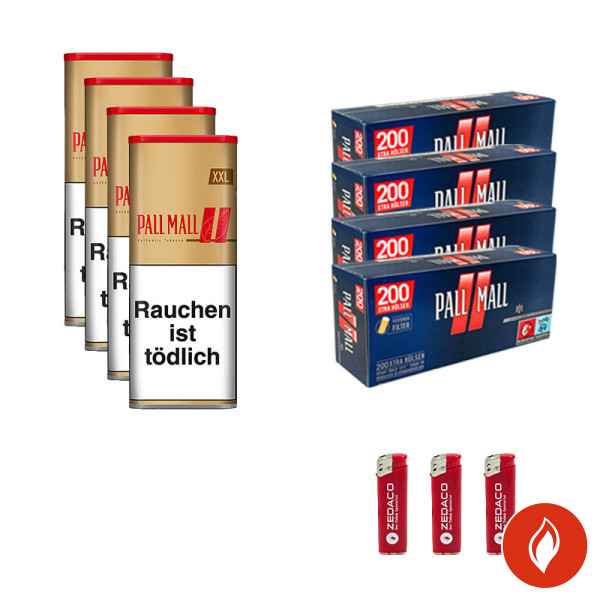 Pall Mall Volumentabak Authentic Red XXL Dose Aktion Large Pall Mall Rot
