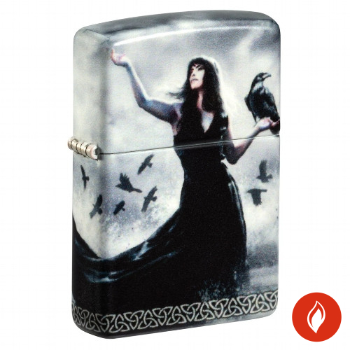Zippo Color Mazzi Woman and Raven Feuerzeug