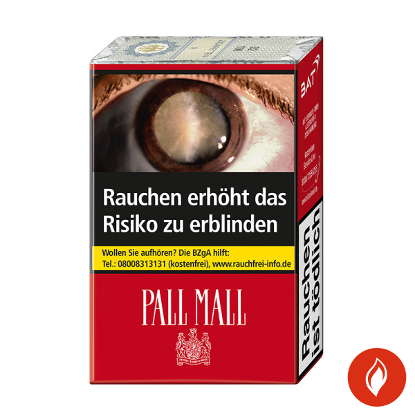 Pall Mall ohne Filter OP Zigaretten Schachtel
