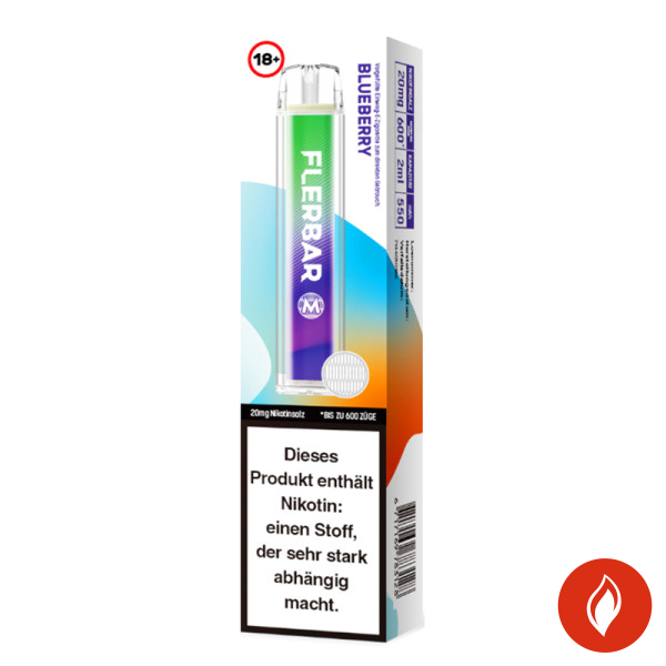 Flerbar Blueberry 20mg Einweg E-Zigarette