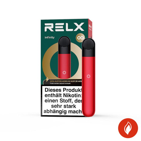 RELX Infinity Red E-Zigarette mit Packung