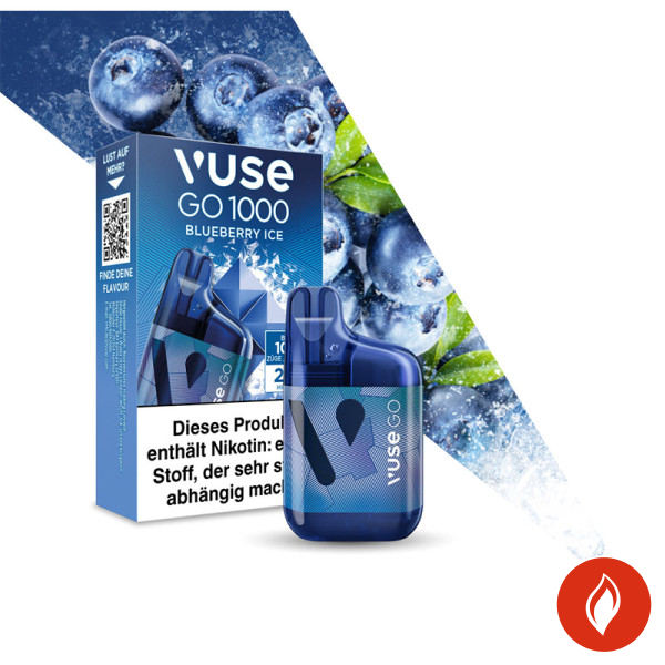 Vuse Go 1000 Blueberry Ice 20mg Einweg E-Zigarette