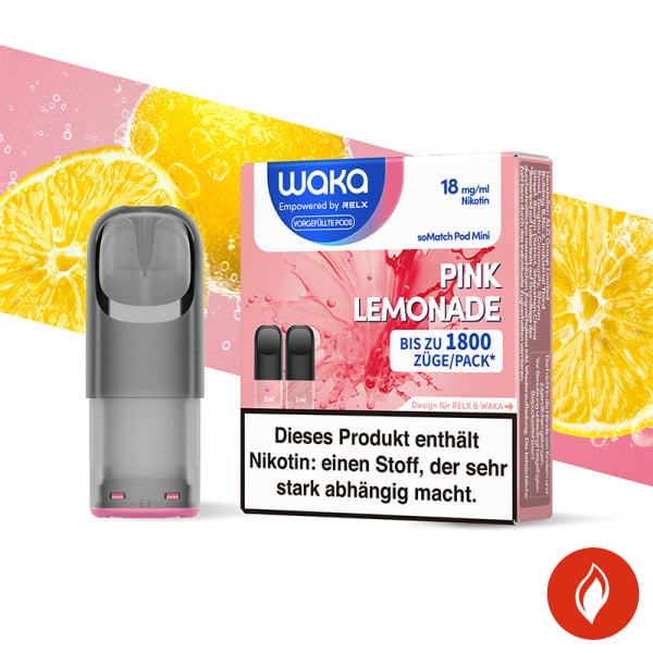 Waka soMatch Pink Lemonade 18mg Liquidpod