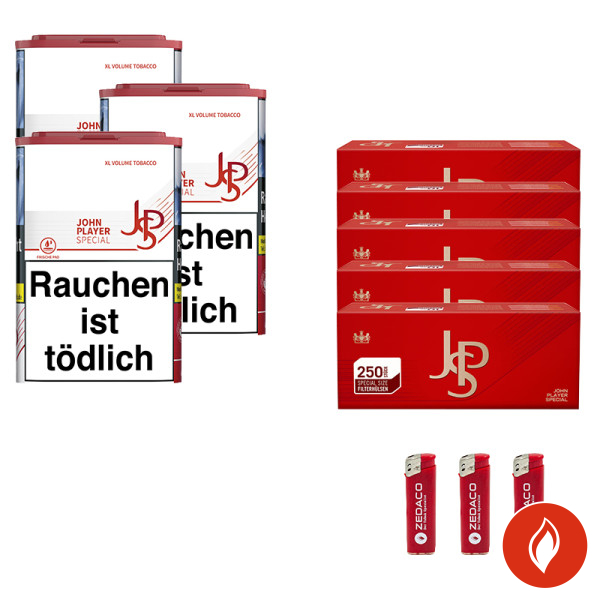 JPS Volumentabak Red XL Dose Aktion Large Extra Hülsen
