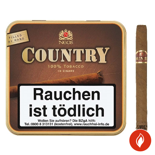 Neos Country Cigars Zigarillos 10er Blechschachtel
