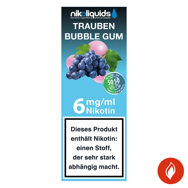 Nikoliquid Traube Bubble Gum 6 mg E-Liquid