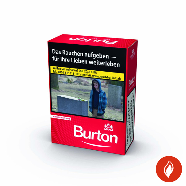 Burton Red Maxi Pack Zigaretten Stange