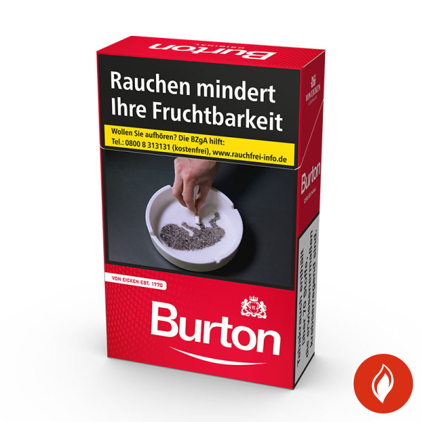 Burton Red Original Pack Zigaretten Packung