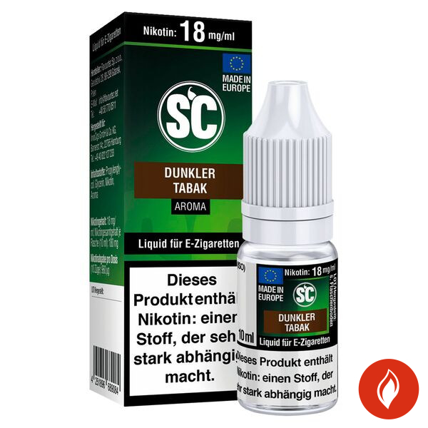 SC Dunkler Tabak Nikotinsalz Liquid 18mg
