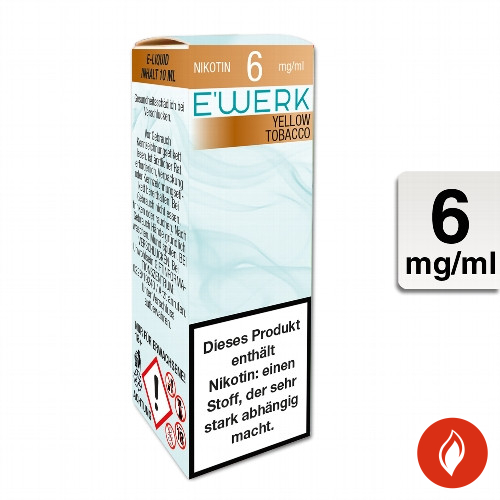 E-Liquid E'WERK Yellow 6 mg