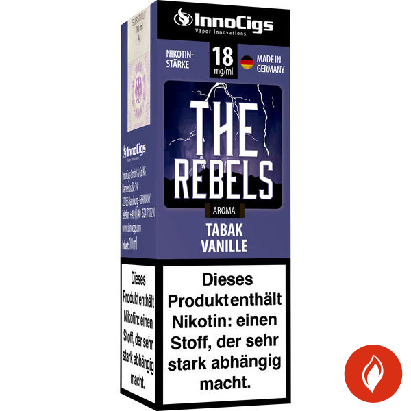 Innocigs E-Liquid The Rebels Tabak Vanille 18mg