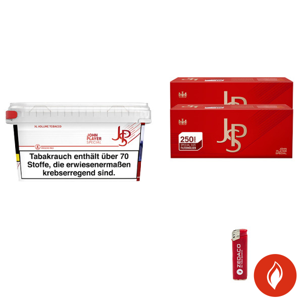 JPS Volumentabak Red Mega Eimer Aktion Small Extra Hülsen