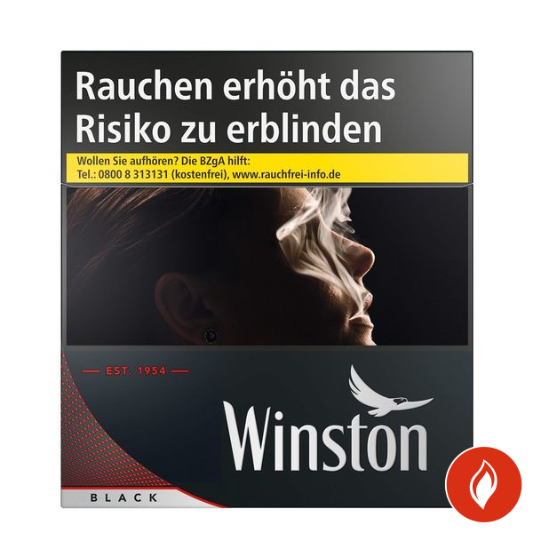 Winston Zigaretten Black 6XL Einzelschachtel