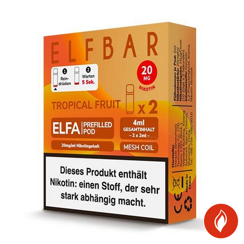 Elfa Elfbar Prefilled Pods CP Tropical Fruit 20mg Einweg