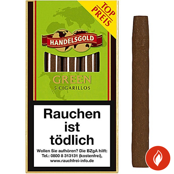 Handelsgold Sweets Green Zigarillos Schachtel