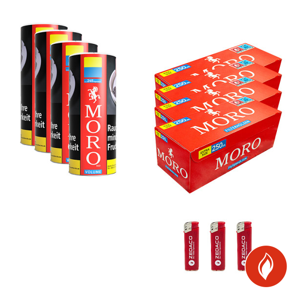Moro Volumentabak Red L Dose Aktion Large Extra Hülsen