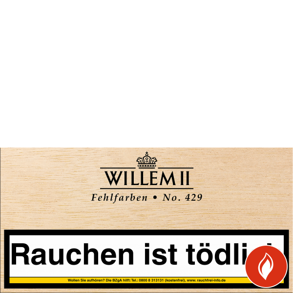 Willem II Fehlfarben 429 Sumatra Zigarillos 100er Kiste